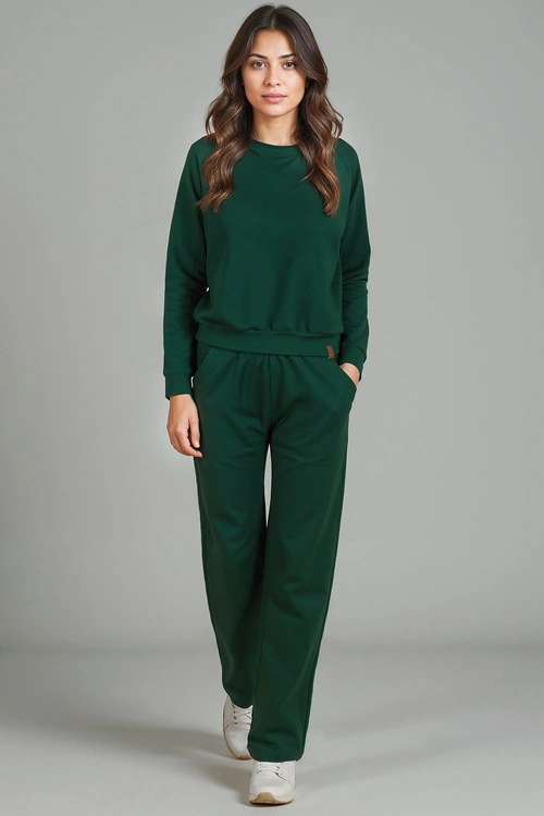 Komplet bluza+spodnie Vivisence 9205kmpl zielony
