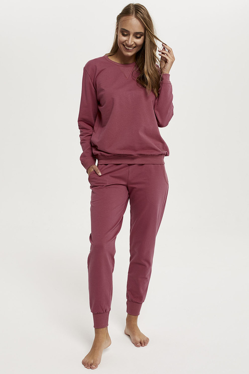 Italian Fashion Panama dł.r. dł.sp. Dres homewear, malina