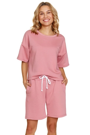 Komplet szorty + bluza Doctor Nap DRS.7220 bluch rose