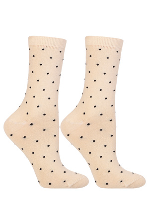 Moraj CSL250-117 skarpetki za kostkę bawełniane beżowy