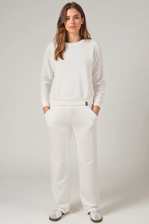 Komplet bluza+spodnie Vivisence 9205kmpl biały