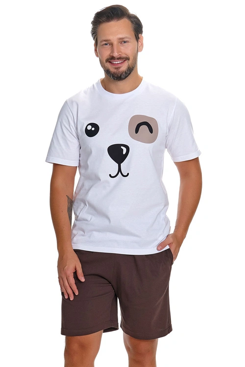 Doctor Nap PMB.7410 piżama męska bawełniana brownie
