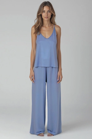 Komplet top + spodnie Vivisence 2046 błękitny