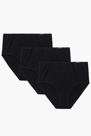 Atlantic 3BLP-604 wysokie figi 3 pack z bawełny czarny