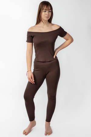 Komplet legginsy + bluzka Dkaren Bayo-Kpl czekolada