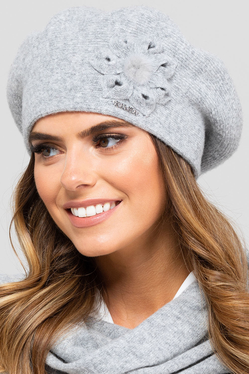 Kamea Sewilla Nakrycie głowy beret, szary