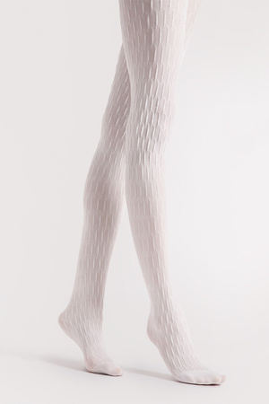 Rajstopy Fiore Stereo 40 DEN G6074 white