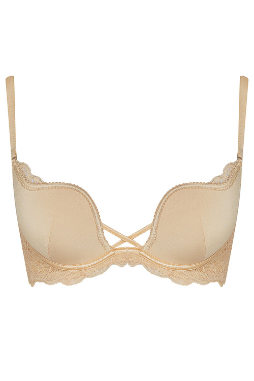 Biustonosz push-up Henderson Delis 36121 beżowy 