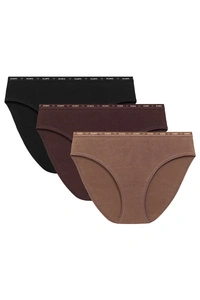 Atlantic 3CLP-010B figi wysokie wąskie boki 3 pack cappucino/czekoladowy/czarny
