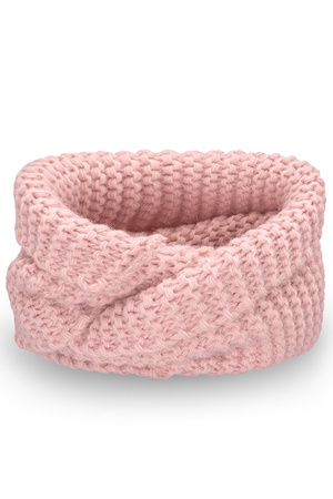 Pamami 17251 komin dziecięcy dzianinowy pudrowy róż