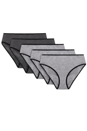 Figi Vivisence 4016 5-pack gumka czarna: szary/szary/szary/grafit/grafit 