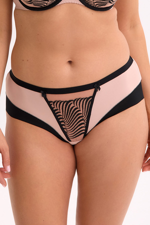 Figi Gaia 1327P Ivana czarno-różowy