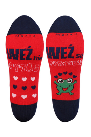 Skarpety za kostkę Moraj CSL200-904 red