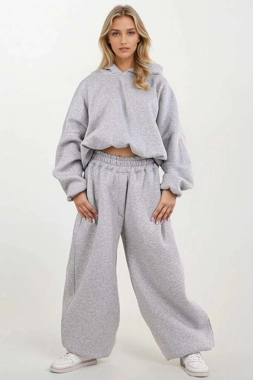 Komplet bluza+spodnie Dkaren DK-K-B27 szary