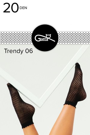 Gatta Trendy 06 20 DEN Wyrób pończoszniczy skarpetki, nero