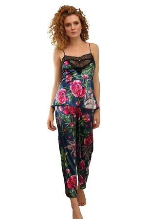 Dkaren DK-KC-001 Nocna piżama, granat