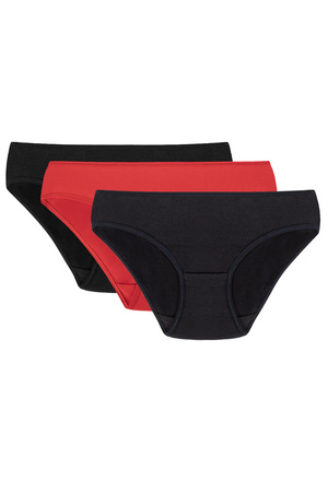 Figi Vivisence 4003 3-pack czarny/czerwony/granatowy 