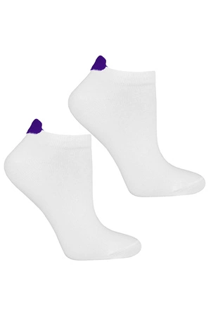 Skarpety stopki Moraj CSD170-544 white/purple