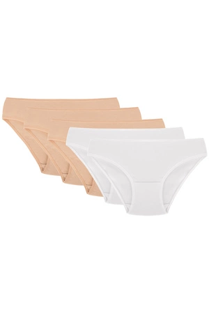 Figi Vivisence 4003 5-pack beżowy/beżowy/beżowy/biały/biały