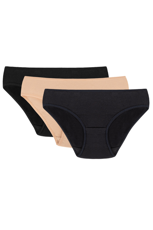 Figi Vivisence 4003 3-pack czarny/beżowy/granatowy