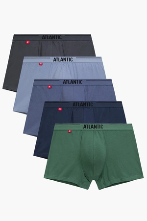 Atlantic 5SMH-004 5-pack bokserki grafit/niebieski/denim/indygo/ciemnozielony