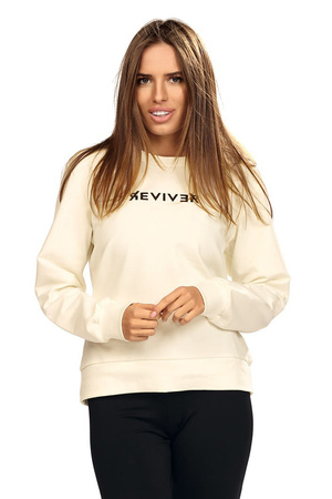 Bluza nierozpinana Reviver F5589 kremowy