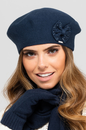 Kamea Salamanka Nakrycie głowy beret, granat