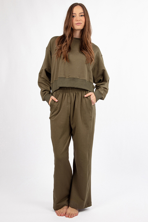 Komplet bluza+spodnie Dkaren DK-K-B23 khaki