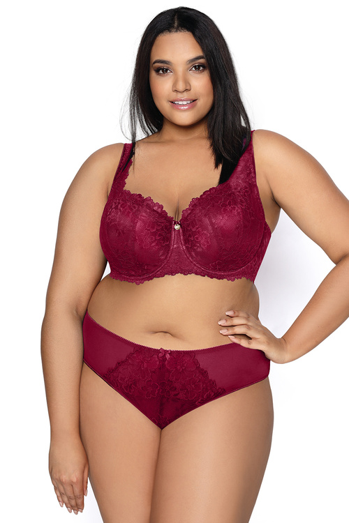 Mat 053/22 Carmela Big Biustonosz usztywniany, burgund