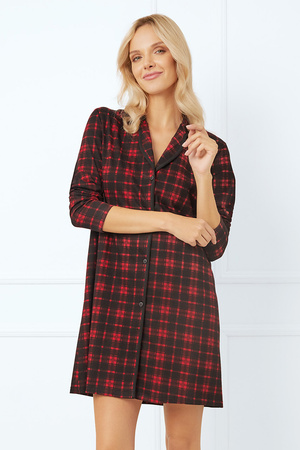 Koszula Italian Fashion Nicola dł.r. druk/czerwony