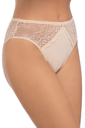 Babell BBL 173 Majtki wysokie figi, beżowy