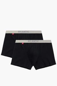 Atlantic 2BMH-012 bokserki 2-pack modal i bawełna pima czarny