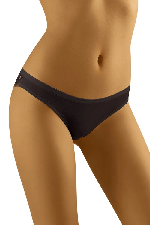 Wol-Bar Soft Flossy Majtki figi, czarny