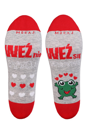 Skarpety za kostkę Moraj CSL200-904 light grey melange