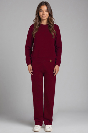 Komplet bluza+spodnie Vivisence 9205kmpl bordowy