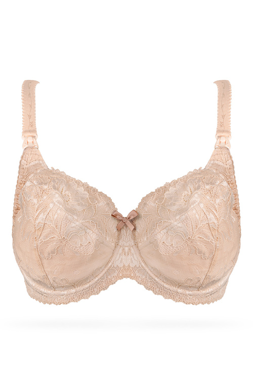 Biustonosz miękki Nessa Mamma Lace N504 Maxi beżowy