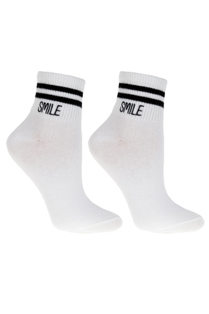 Moraj CSL200-898 skarpetki za kostkę bawełniane biały