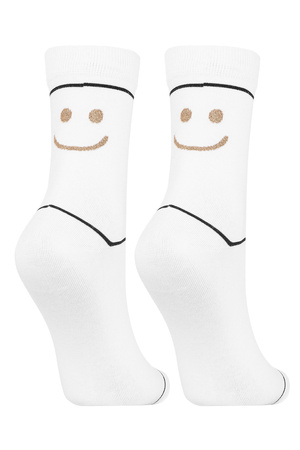 Moraj CSL250-914 skarpety za kostkę, bawełniane white