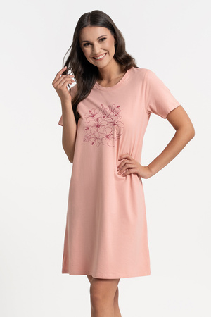 Moraj PDK2800-005 koszula nocna bawełniana krótki rękaw pink