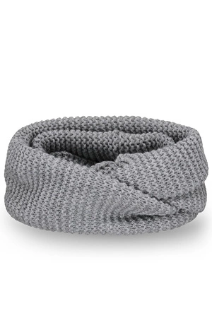 Pamami 14603 komin dzianinowy otulający jasnoszary