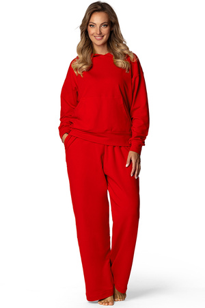 Komplet bluza+spodnie Dkaren DK-K-B8 czerwony