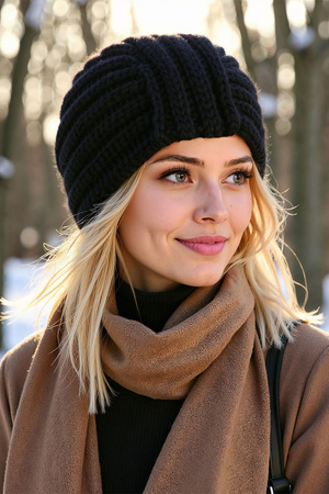 Czapka Vivisence 70114 czarny