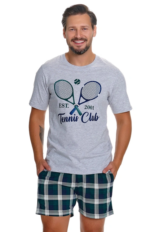 Doctor Nap PMB.7401 piżama męska krótki rękaw i szorty tennis
