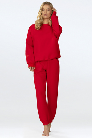 Komplet bluza+spodnie Dkaren Rehema-Kpl czerwony