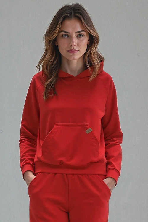 Bluza nierozpinana Vivisence 9003 czerwony