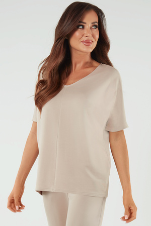 Bluzka Italian Fashion Soler kr.r. beż