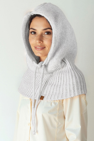 Kaptur balaclava Vivisence 70110 jasny szary