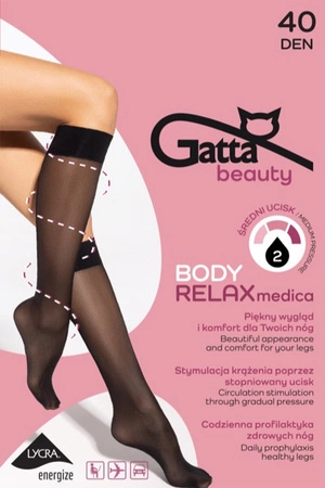 Podkolanówki Gatta Relaxmedica 40 DEN nero