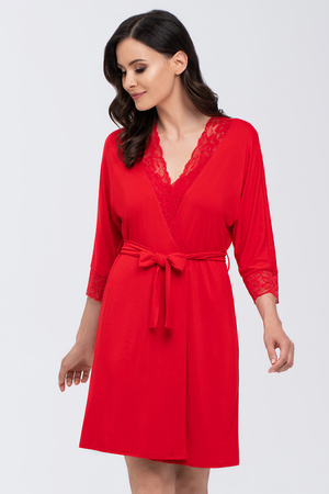 Nocna szlafrok Babella Arlena czerwony