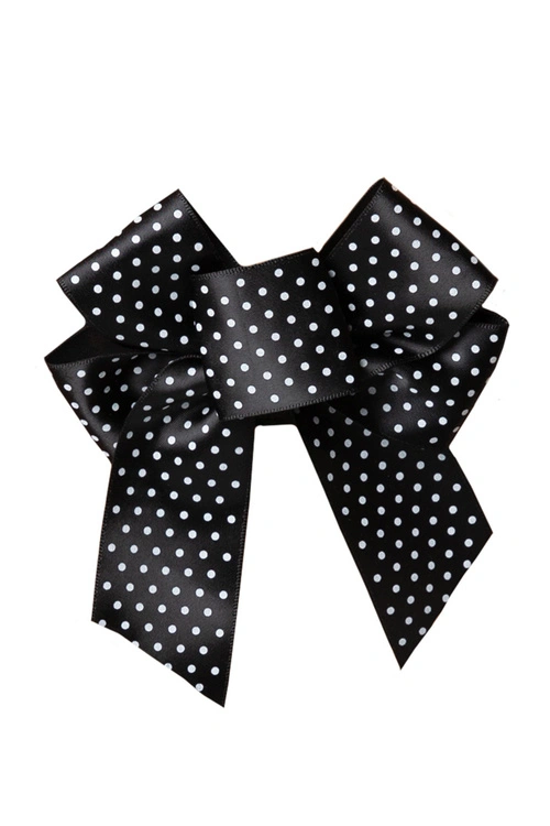 Akcesoria do biustonosza zapięcie Julimex BA-19 kokarda na zapięcie 3-rzędowa polka-dot